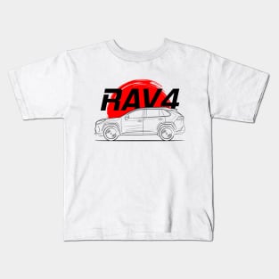 SUV RAV4 Minimalist Style Kids T-Shirt